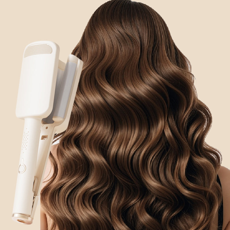 32mm Wave Curling Iron – Large Bouncy Curls, 4 Adjustable Heat Settings and Negative Ion Treatment – Salon-Quality Styling at Home