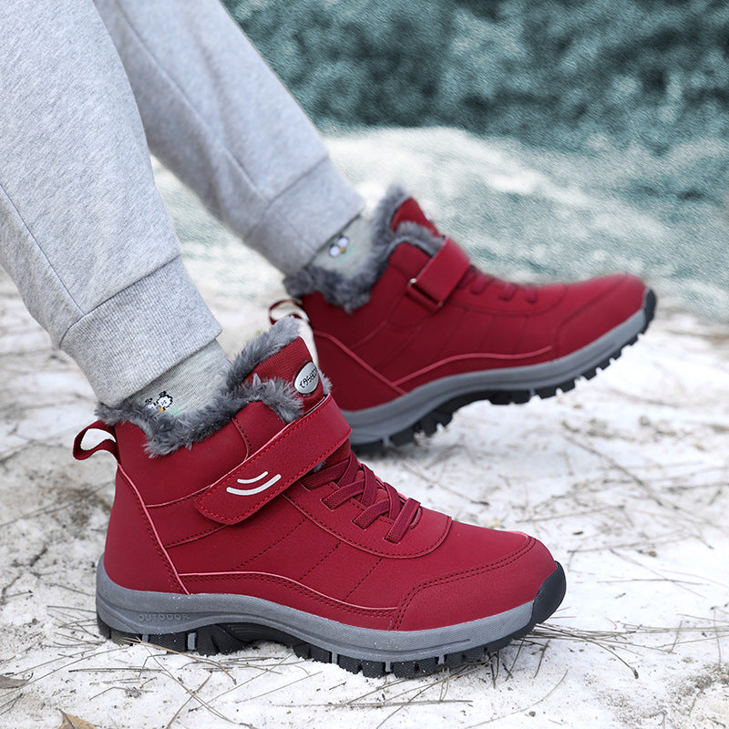 Plush and Thick Cotton Anti-Slip Shoes