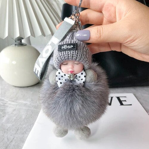 Soft Plush Doll Keyring – Cute and Cozy Charm for Bags, Keys and Gifts