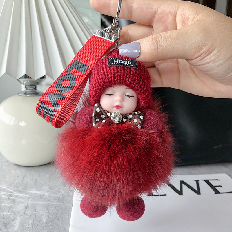 Soft Plush Doll Keyring – Cute and Cozy Charm for Bags, Keys and Gifts