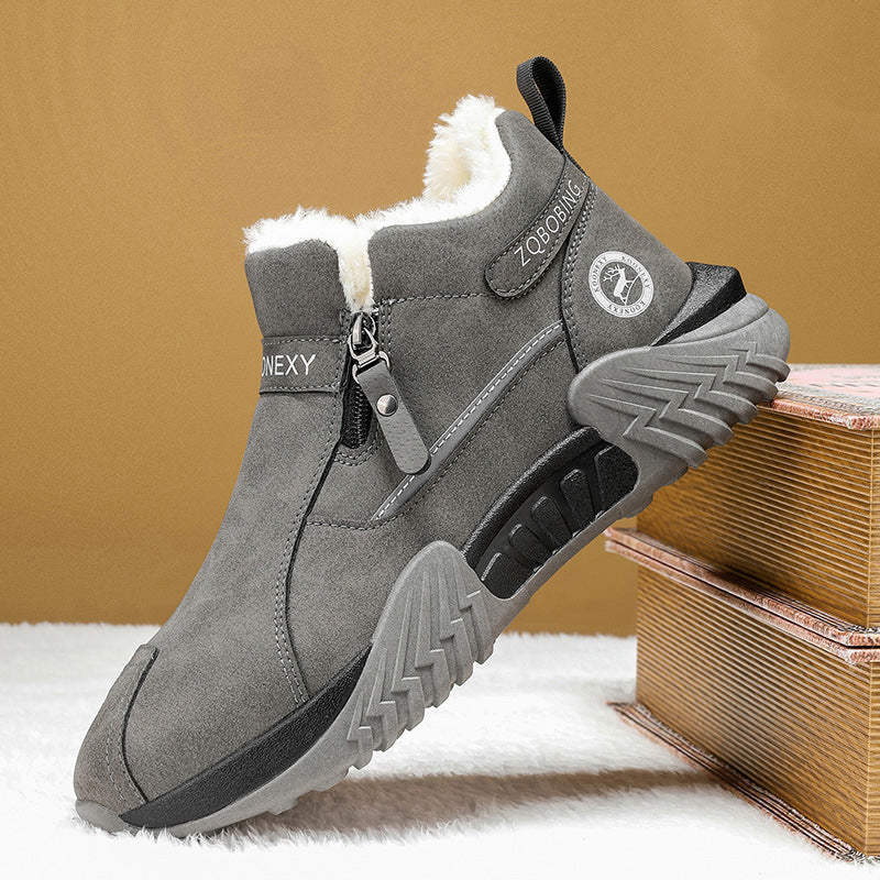 Men's Warm Fleece-Lined Winter Ankle Boots