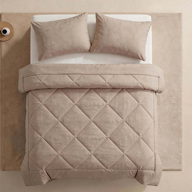 3-Piece Quilted Bedspread Set with Pillow Shams