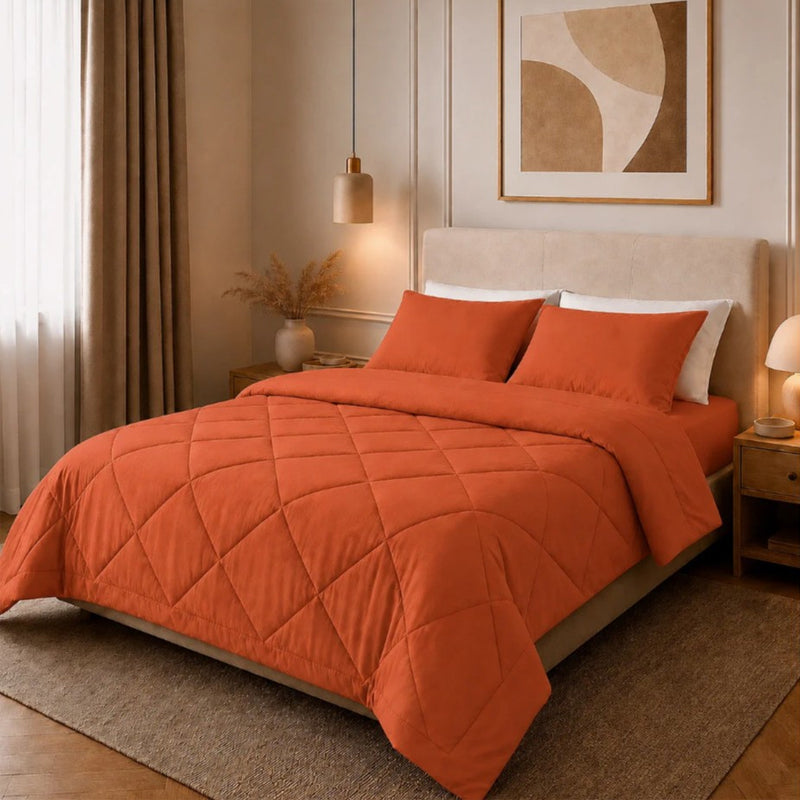 3-Piece Quilted Bedspread Set with Pillow Shams