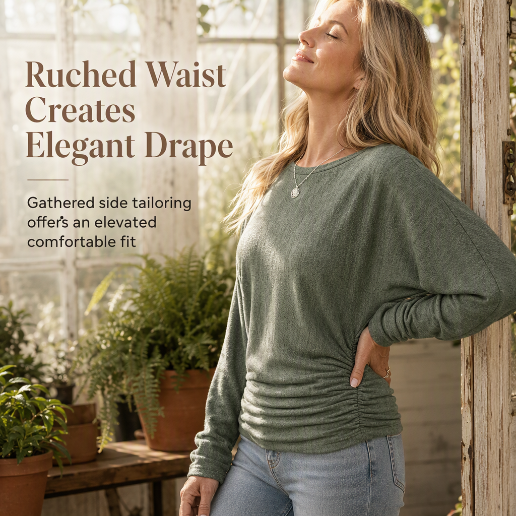 Women's Crewneck Knit Sweater – Soft Knit, Multi-Color Versatile – Stretch & Shape-Retaining, Six Autumn Shades