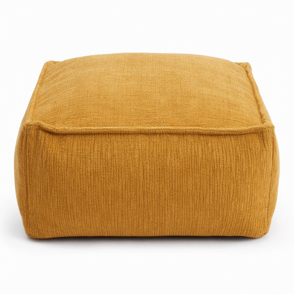 Storage Stool Cover: Fill with Clothes, Wide Zipper, Washable, 45x45x23cm