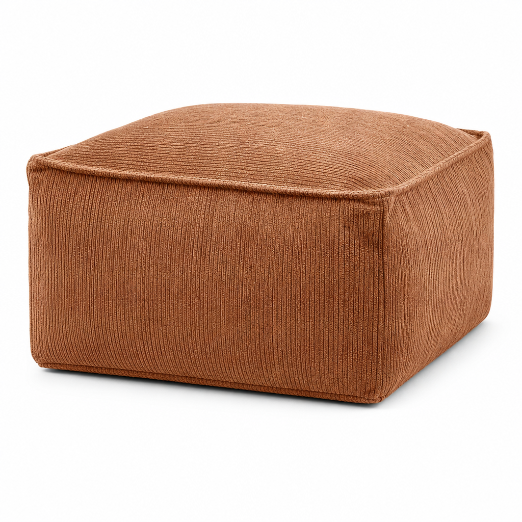 Storage Stool Cover: Fill with Clothes, Wide Zipper, Washable, 45x45x23cm