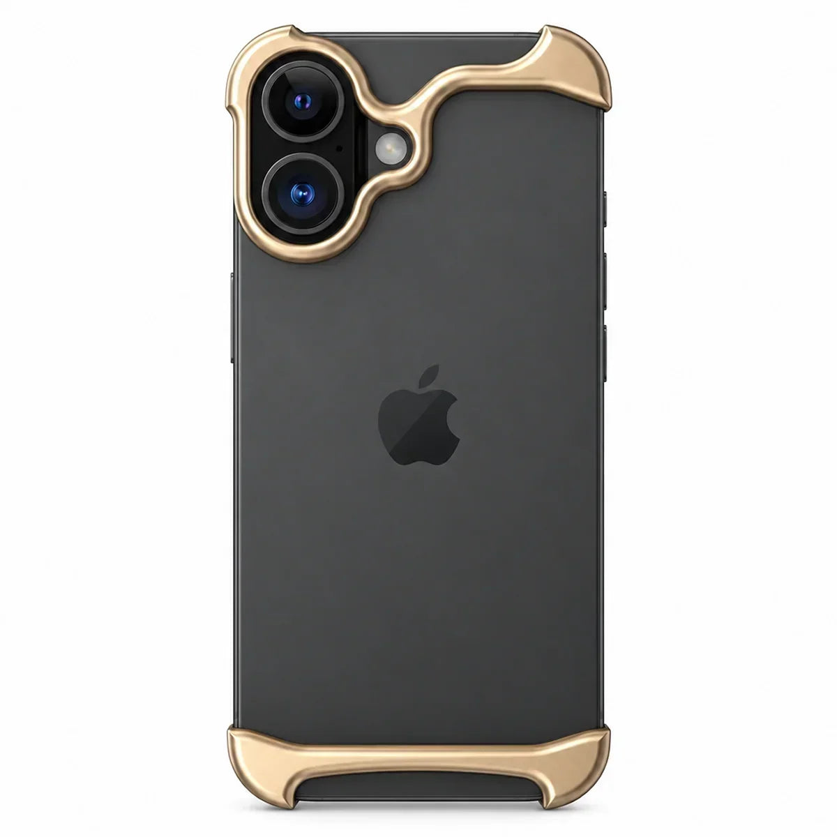 Slim aluminum iPhone bumper case with shockproof edge protection