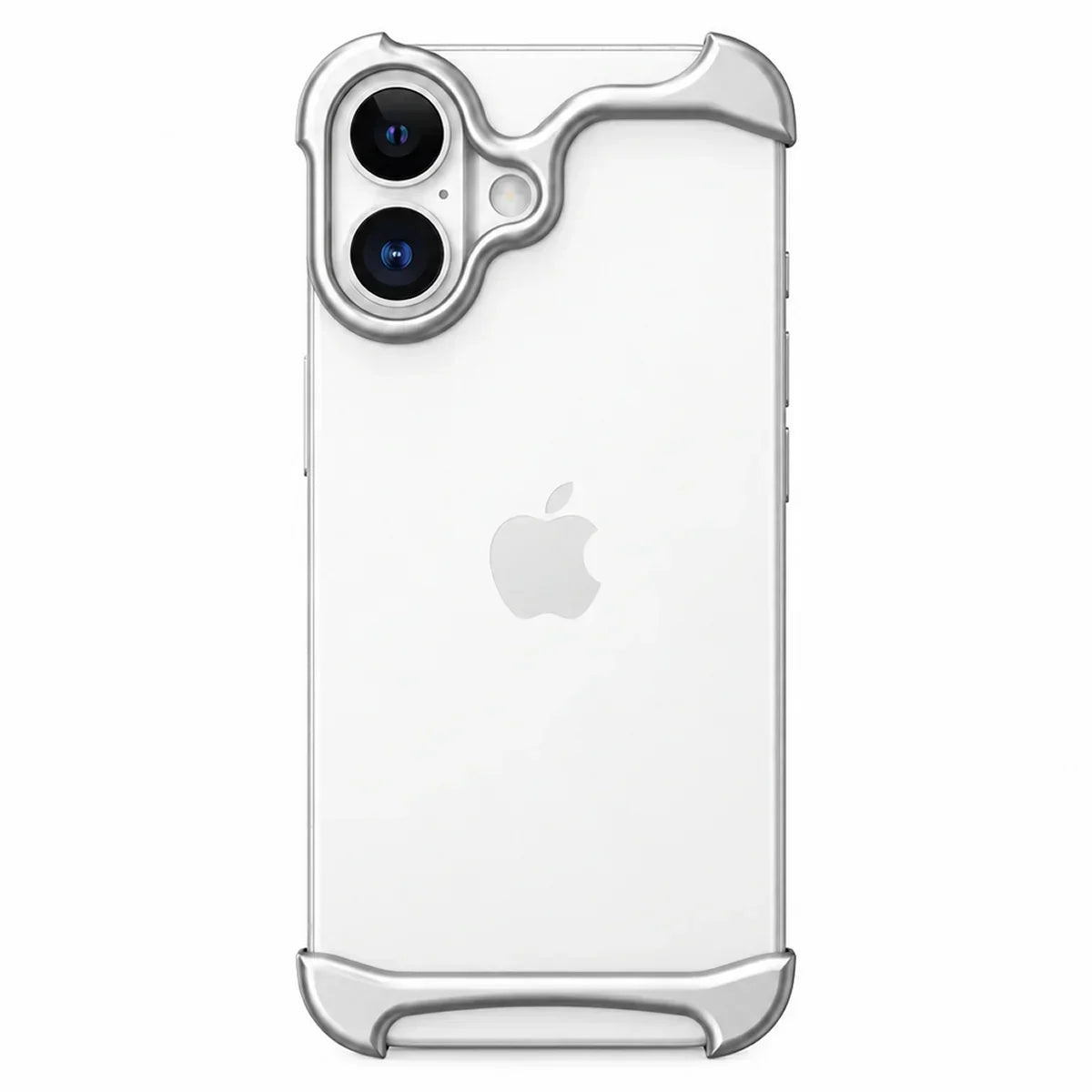 Slim aluminum iPhone bumper case with shockproof edge protection