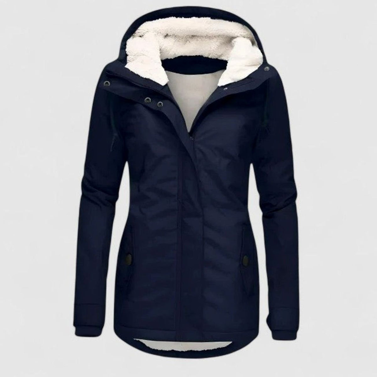 Women's Winter Jacket with Fleece Lining and Hood – Waterproof
