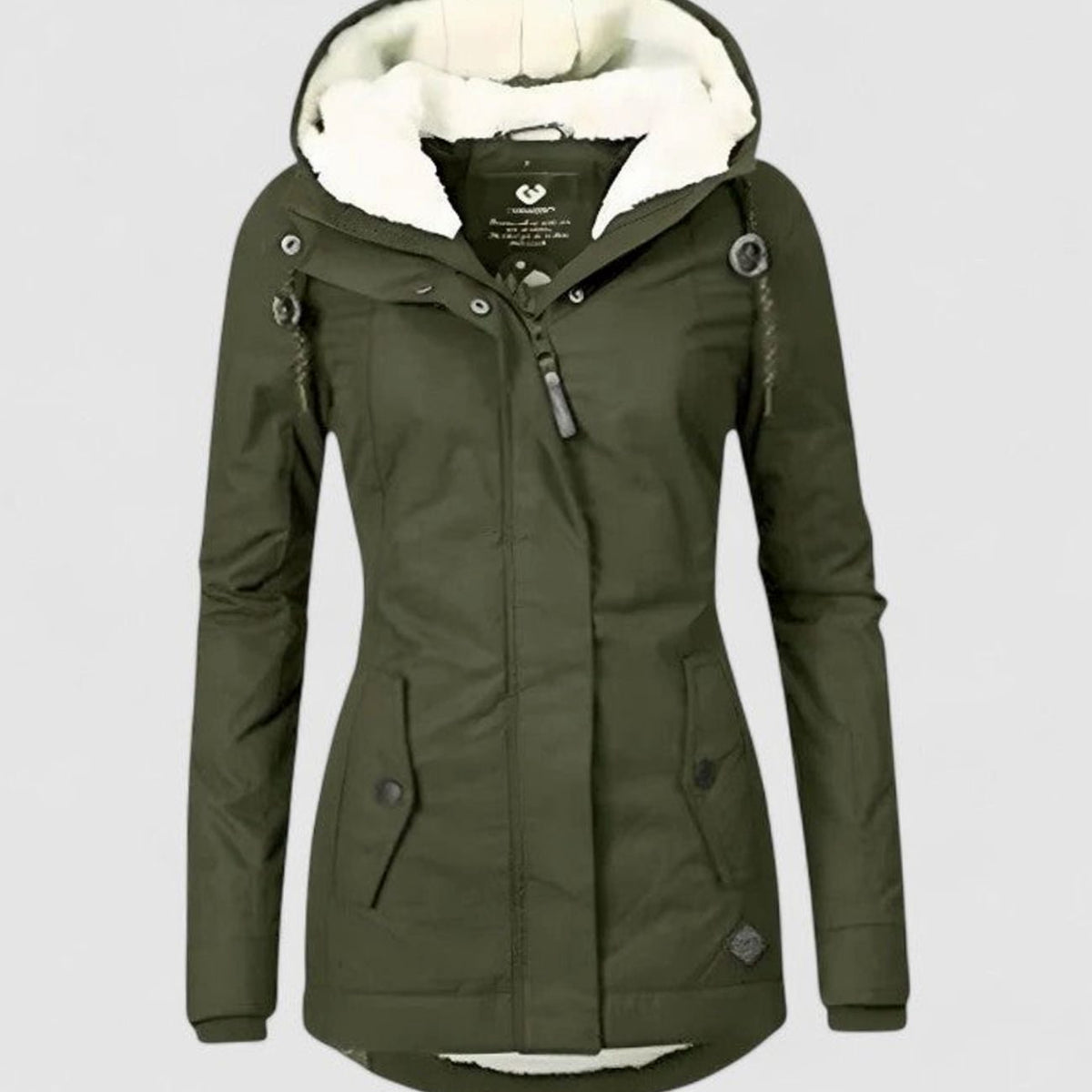 Women's Winter Jacket with Fleece Lining and Hood – Waterproof